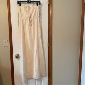 Merona Long Sleeveless Dress with Lace Pattern